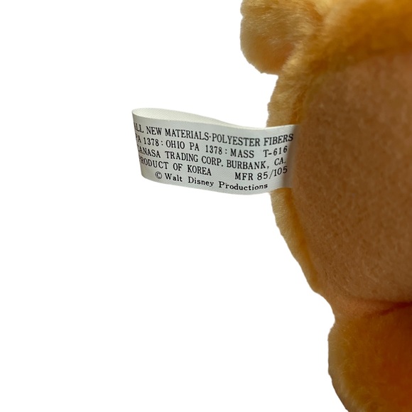 Deadstock Lady And The Tramp Vintage Disney Movie Tag Attached Plush Lady Dog - Picture 12 of 14